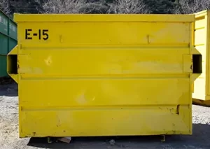 A 4-yard debris box rental