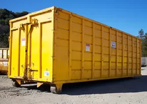 A 40-yard debris box rental