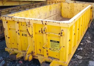 5 Yard dirt and rock dumpster rental